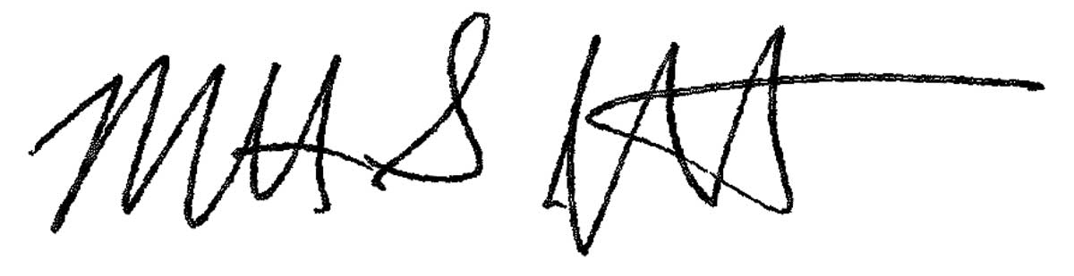 Matt Jewett's signature