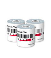 Three Accu-Chek Compact Plus blood glucose test strip drums